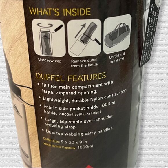 High Sierra Olive Green Duffle In A Bottle - Picture 4 of 4